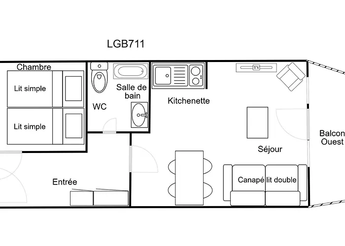 Confortable 2 Pieces, Skis Aux Pieds, Proche Commerces - Fr-1-182a-33 شقة كورشوفيل
